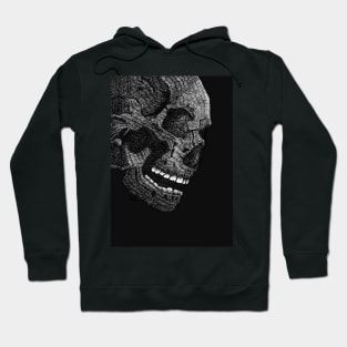 Hand Drawn Skull Print Art Hoodie